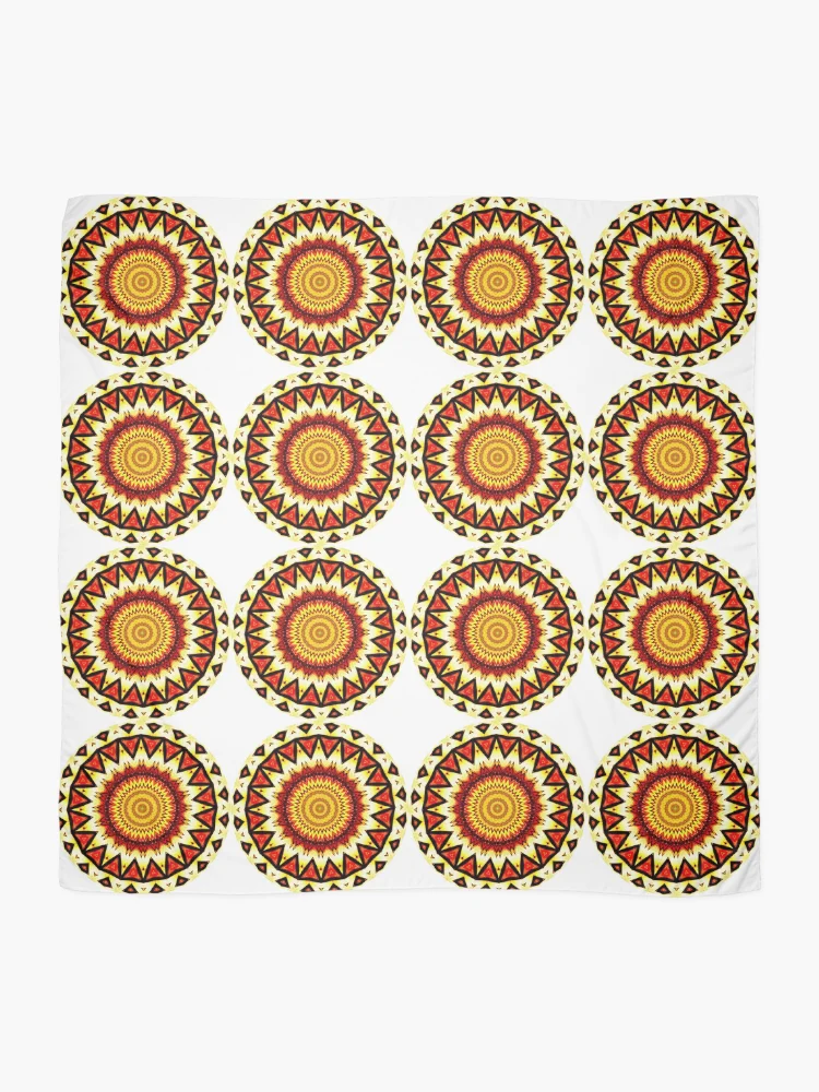 Thumbnail 2 of 3, Scarf, African Star designed and sold by RJBPhotoDesign.