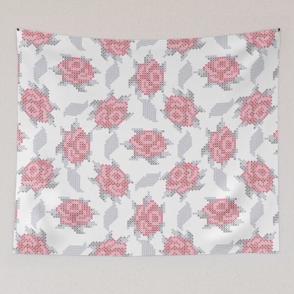Item preview, rose embroidery pattern designed and sold by lex-sky.