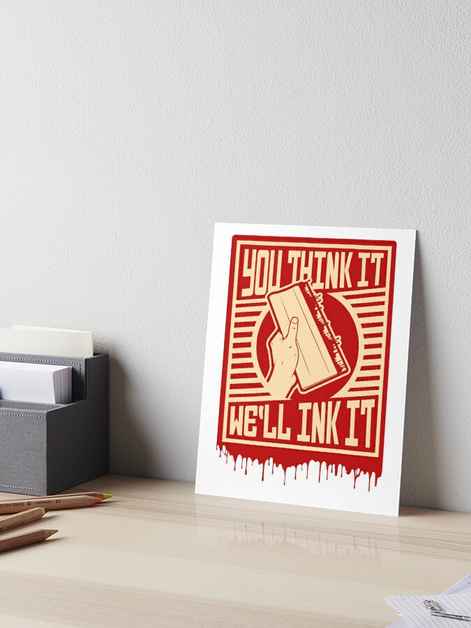 Screen Printing Squeegee Art Board Print for Sale by