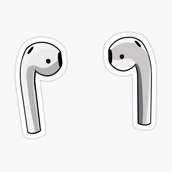 efterfølger Oh trængsler Airpods Stickers for Sale | Redbubble