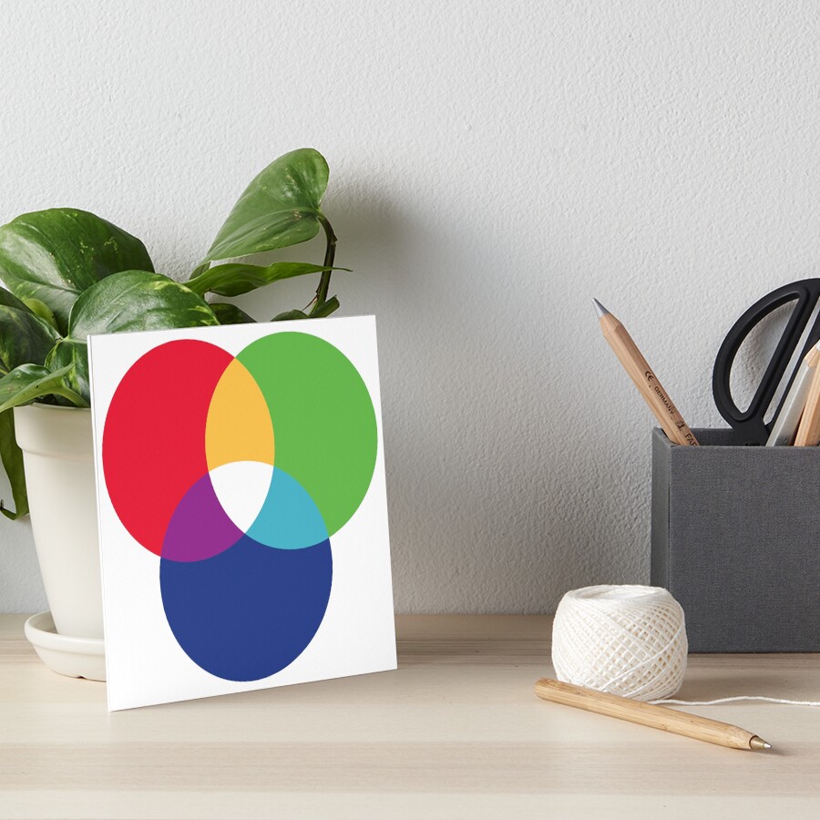 "Classic RGB venn diagram " Art Board Print by JacobSoma Redbubble