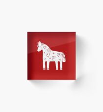 Dala-Pferd Acrylblock