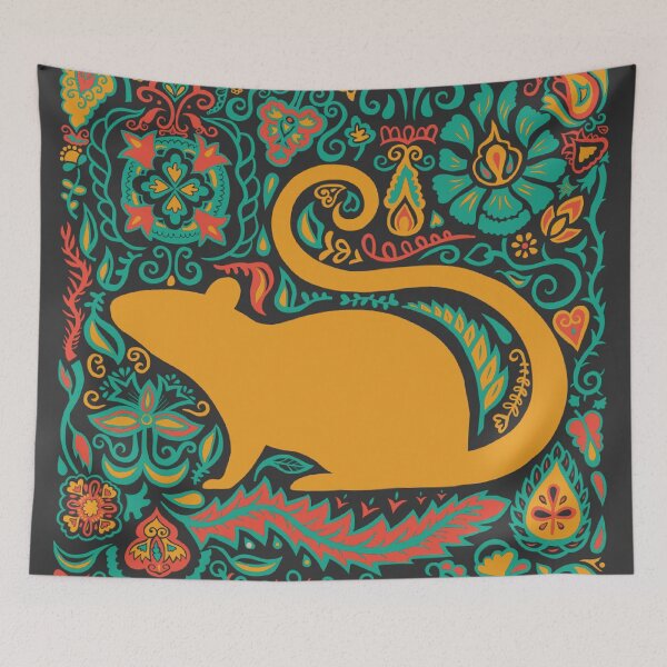 Item preview, Tribal Geometric Rat designed and sold by MelinaFelix.
