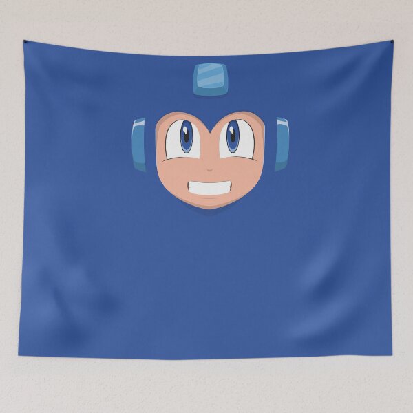 Artikelvorschau, Megaman Gesicht entworfen und verkauft von gingerraccoon.