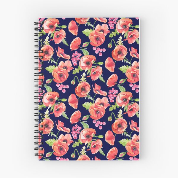 Item preview, Watercolor Red Poppy Pattern designed and sold by ArtKingdom.
