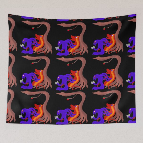 Item preview, Happy Monsters Under the Tree (Dark Shirts) designed and sold by GretaMonster.