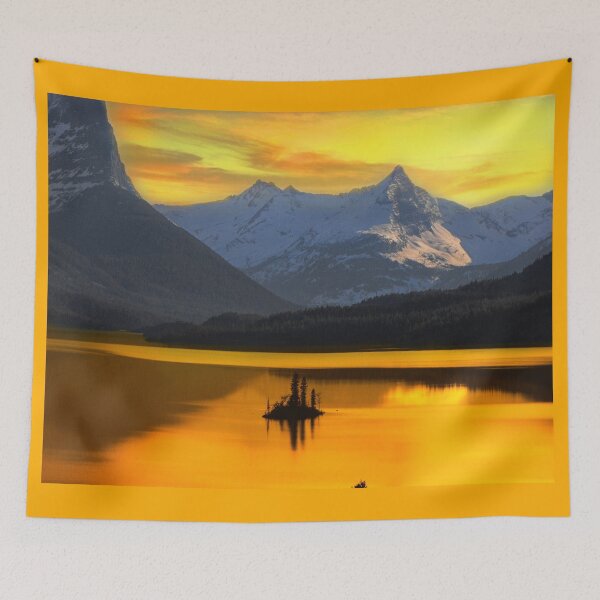 Item preview, Alaska Sunset Scene with Snowy Mountains designed and sold by AlaskaExtreme.