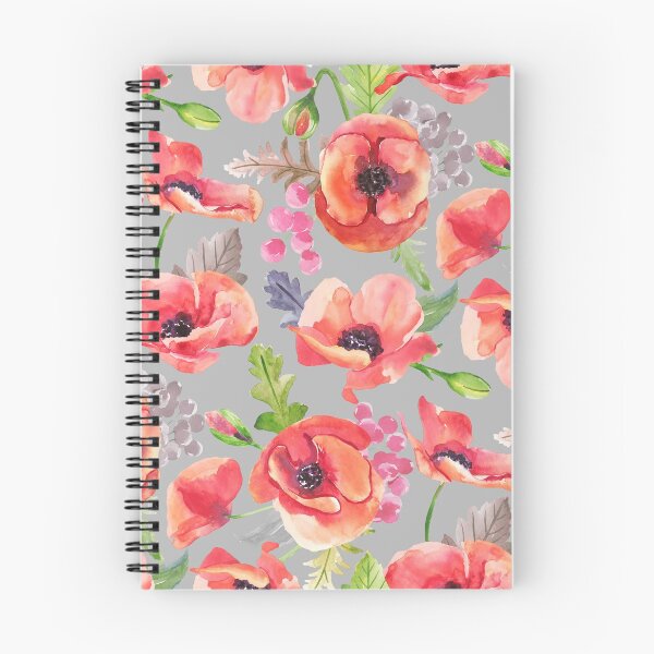 Item preview, Watercolor Red Poppy Pattern designed and sold by ArtKingdom.