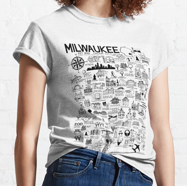 Milwaukee Map Classic T-Shirt