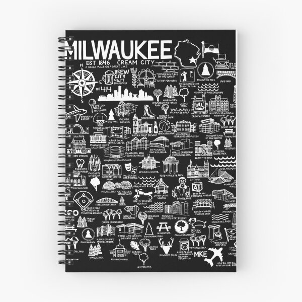 Item preview, Milwaukee Map designed and sold by fiberandgloss.