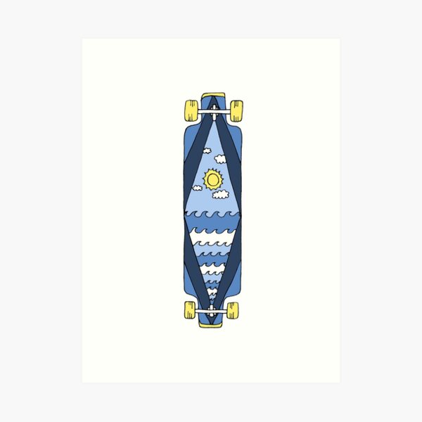 Aperçu de l'œuvre Longboard créée et vendue par HANDraw.
