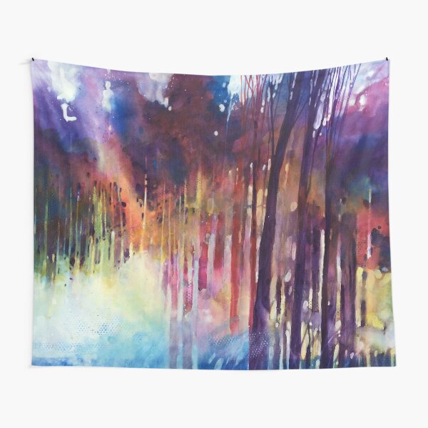 Lampi di luce nella forest Tapestry