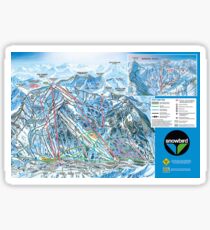 Snowbird Ski Resort-Wegekarte-Utah-Berg Sticker
