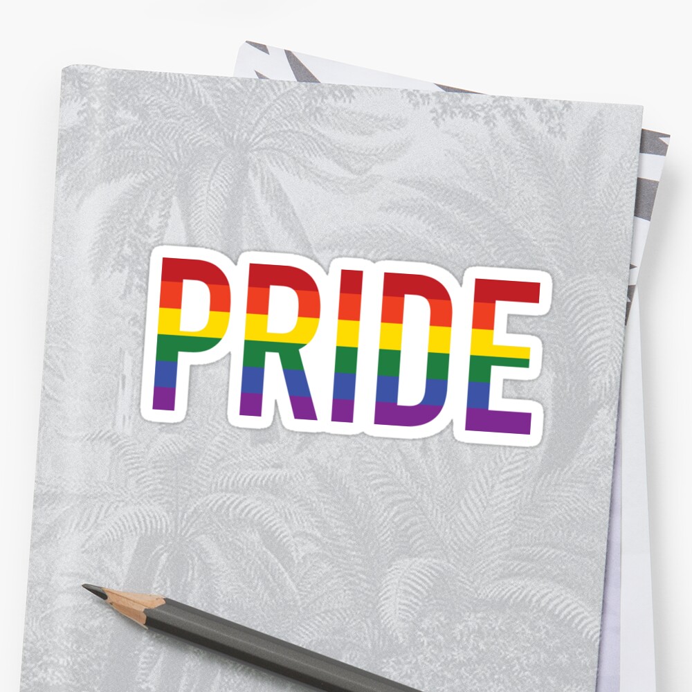 Pride Gay Sticker By Fc13empire Redbubble