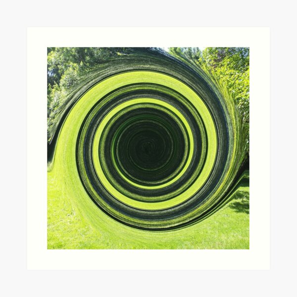 grüne Spirale Art Print