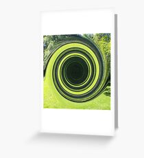grüne Spirale Greeting Card