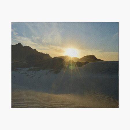 Sunrise Over Baja Art Board Print