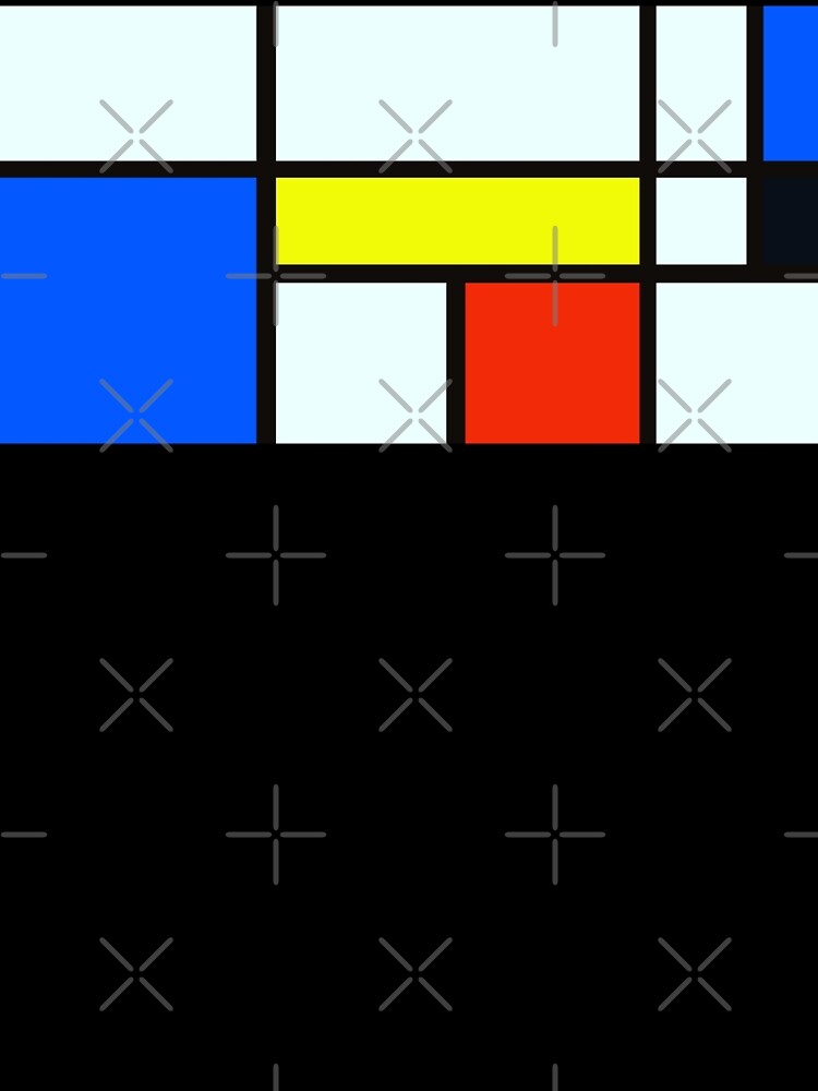 Piet Mondrian Composition A - Rectangle Modern Art Canvas by animateastory
