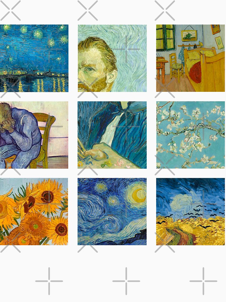 Aperçu 7 sur 7. T-shirt classique avec l'œuvre Vincent Van Gogh créée et vendue par Janna18.