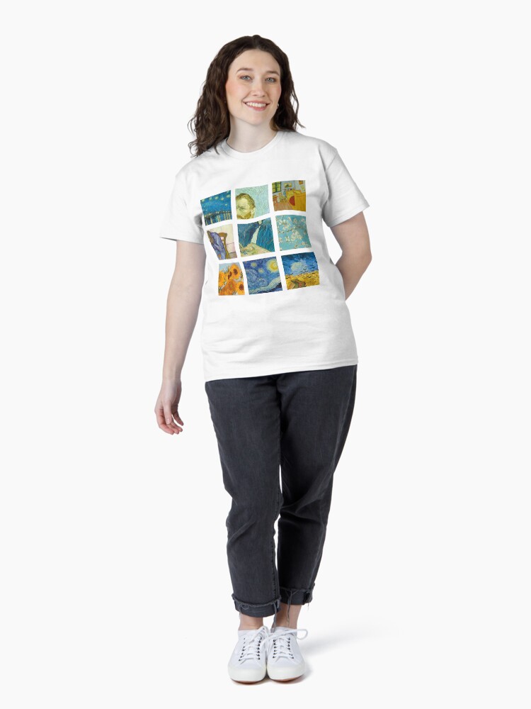 Aperçu 4 sur 7. T-shirt classique avec l'œuvre Vincent Van Gogh créée et vendue par Janna18.