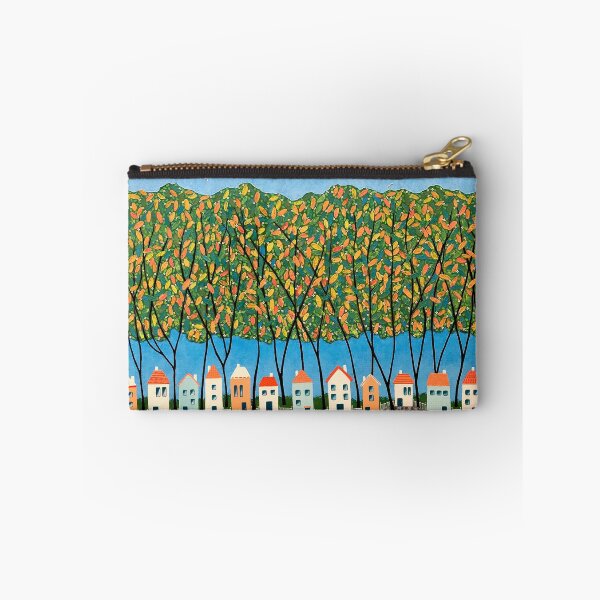 Item preview, Tiny Town Under The Autumn Trees (full painting) designed and sold by Lisafrancesjudd.