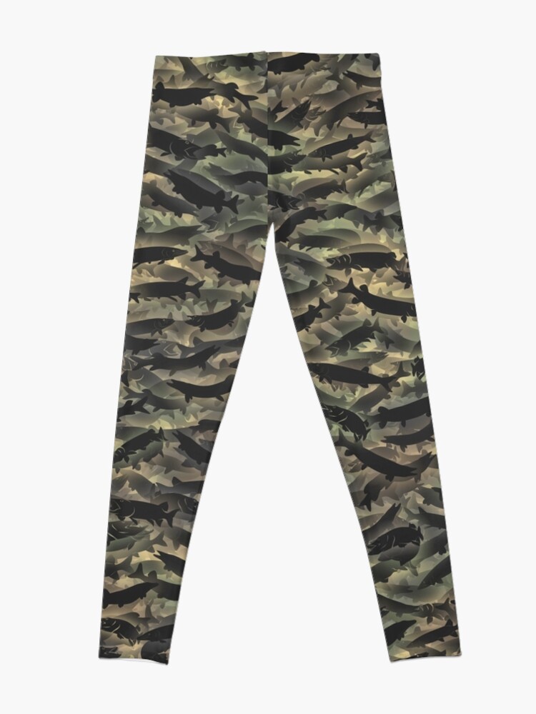 Alternate view of Pike fish camouflage Leggings