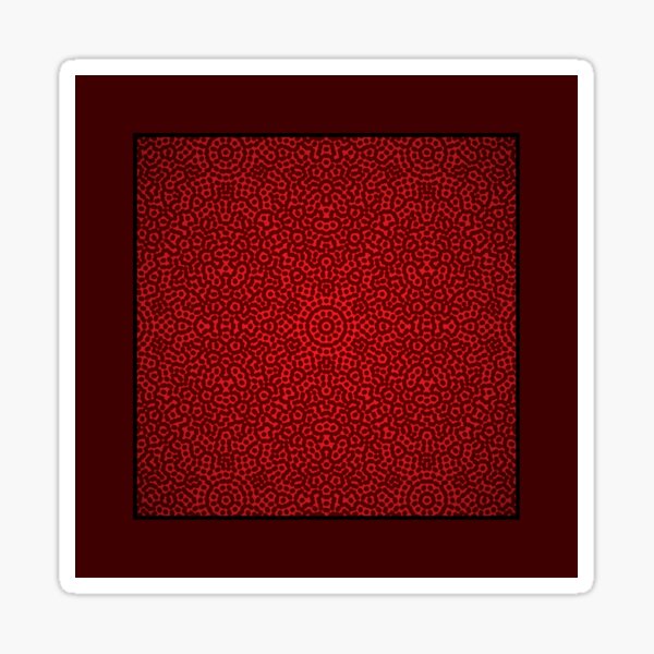 Pattern 039: Hex Moiré I RD Sticker
