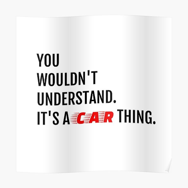 Car Enthusiast Posters Redbubble