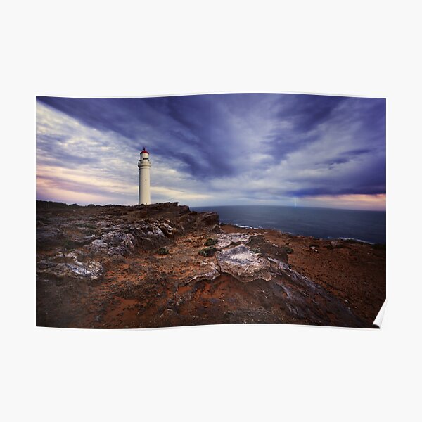 Evening storm at Cape Nelson - Portland Poster