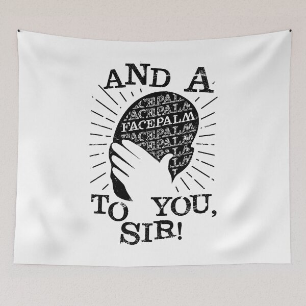 Item preview, Facepalm Meme (v2) designed and sold by BlueRockDesigns.