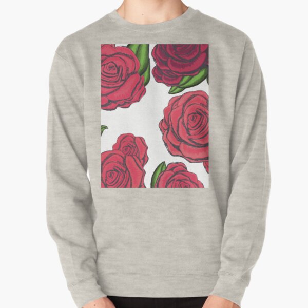 Hoodies Sweatshirt Pockets Floral,Brushstroke Petals Roses,Zip up Sweatshirts for Women