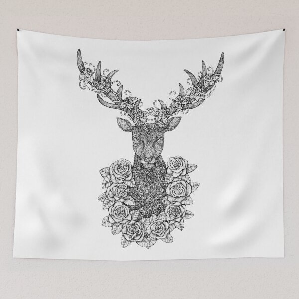 Item preview, A Deer Portrait-Hand-drawn-Kent Chua designed and sold by KentChua.
