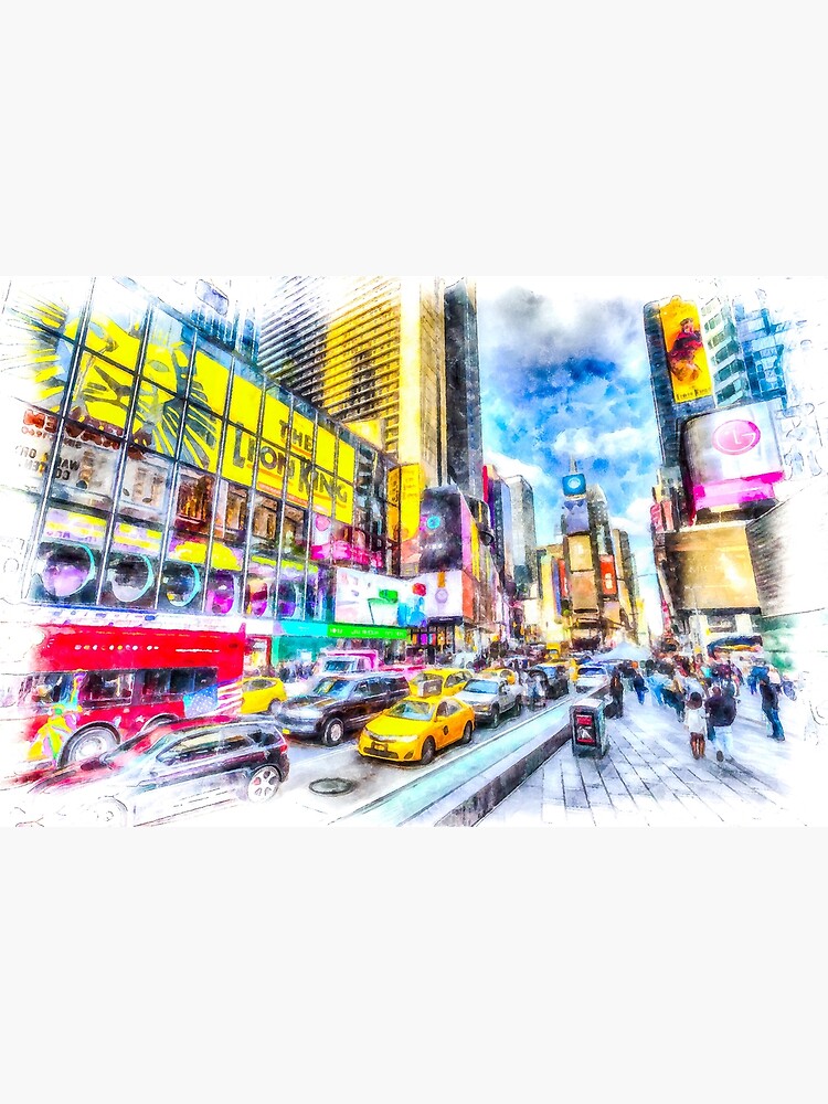 "Times Square New York Art" Poster for Sale by bejacs Redbubble