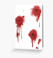 I got shot Greeting Card