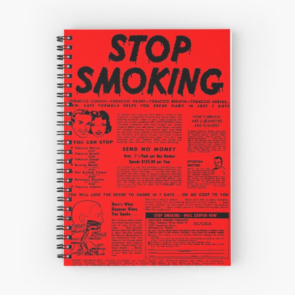 Artikelvorschau, STOPPEN SIE, RAUCHEN Vintage Anzeige entworfen und verkauft von TheGraphicGuru.