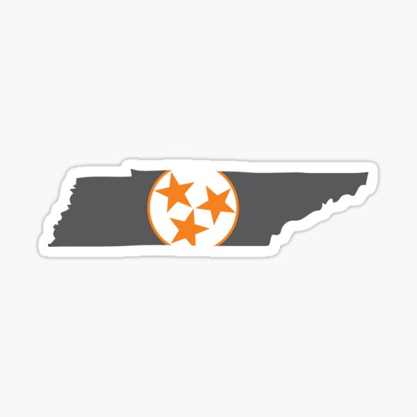 Tri-star sticker 3 star Tennessee sticker – Circa Wear