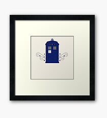 Police Box Swirls Framed Print