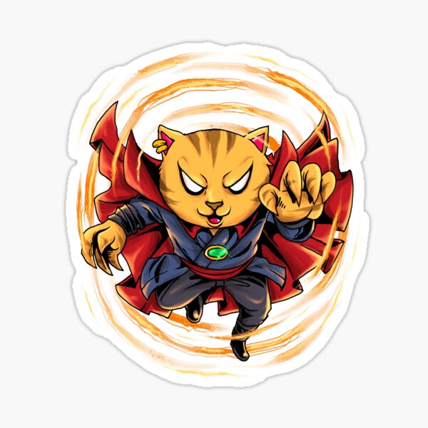 Kitty Strange: A Magical Mystical Puss Sticker