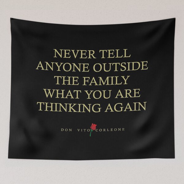 Item preview, Quotes from: The Godfather on Thinking T-shirt, Stickers and Gifts designed and sold by Miscellaneous Co..
