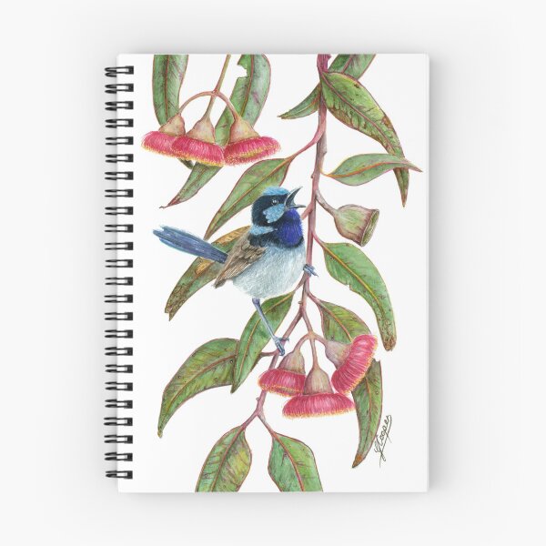 Item preview, Splendid Fairywren in Silver Princess designed and sold by Genevieve Cooper.