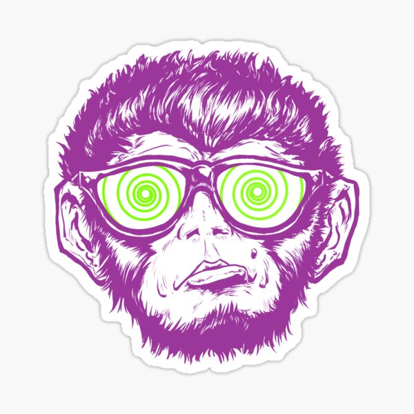 Monkey See Monkey Do Sticker