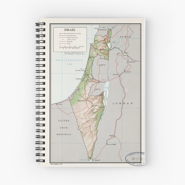 Item preview, Map of Israel (1967) designed and sold by allhistory.