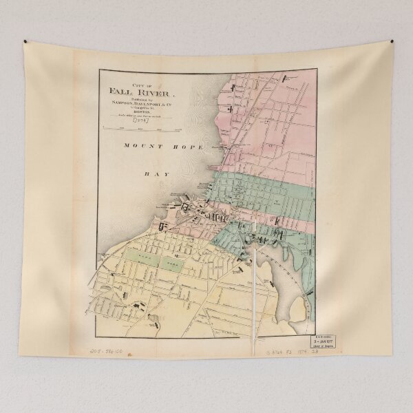 Item preview, City of Fall River, Massachusetts Map (1874) designed and sold by allhistory.