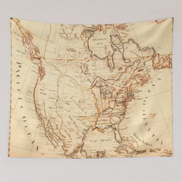 Item preview, Old Map of North America (1815) designed and sold by allhistory.