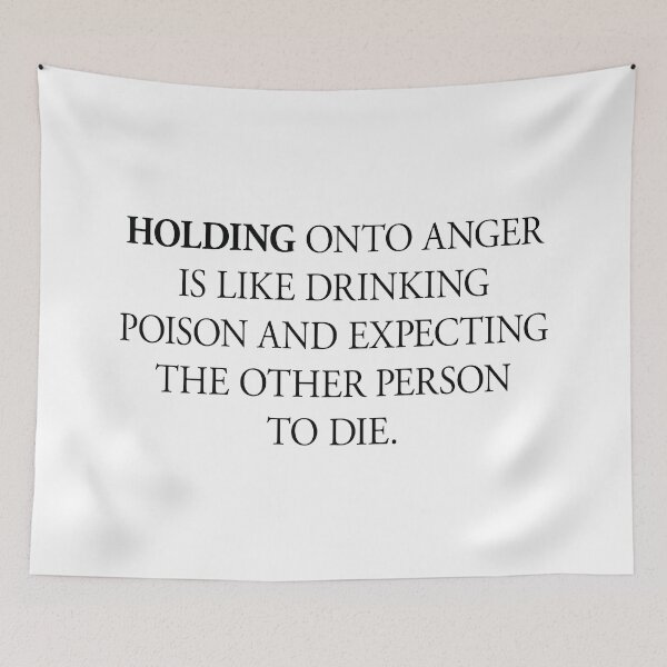 Item preview, Do not hold on to anger motivational inspirational quote designed and sold by Red Arts.