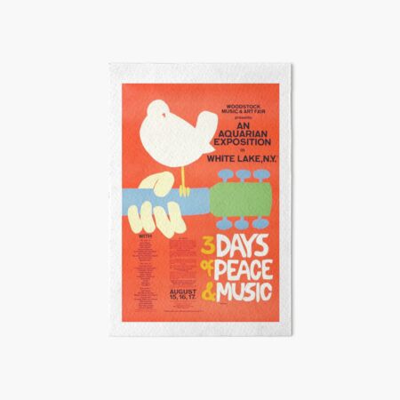 Woodstock Art Board Print