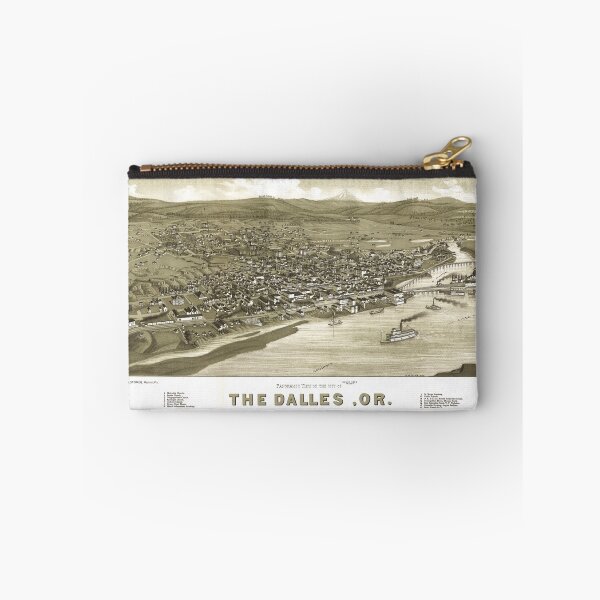 Item preview, Aerial View of Dalles, Oregon (1884) designed and sold by allhistory.