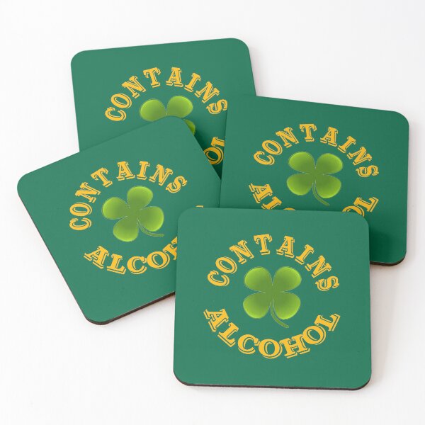 Item preview, Contains alcohol funny Irish St Patricks designed and sold by headpossum.