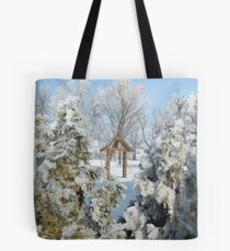 Snowy Scenery Tote Bag