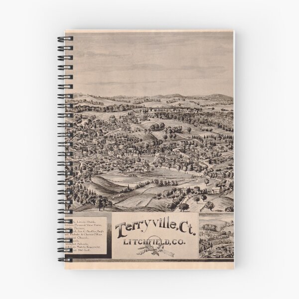 Item preview, Aerial View of Terryville, Connecticut (1894) designed and sold by allhistory.